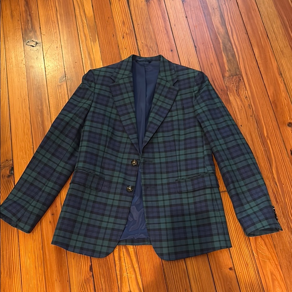 Boy’s Vineyard Vines Green Plaid Blazer
